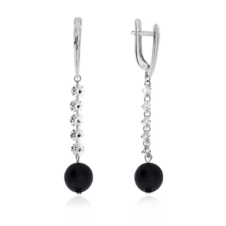 Серьги из серебра с авантюрином