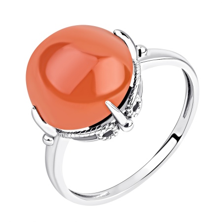 Купить кольцо из серебра с агатом в интернет-магазине KRASNOE