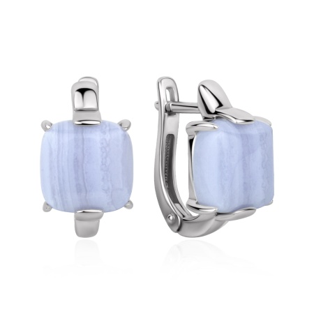 Серьги из серебра с агатами в ювелирном интернет-магазине