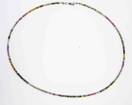 Бусы из серебра с мультитурмалинами 8340086048-45