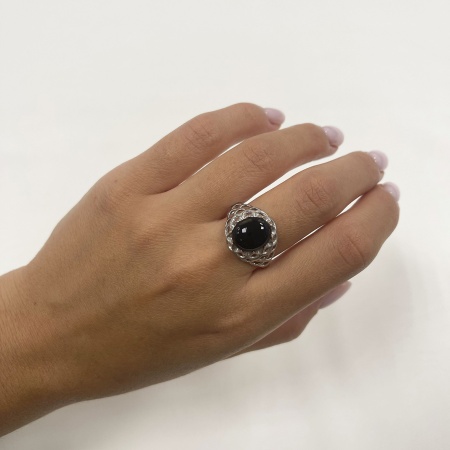 Купить кольцо из серебра с агатом в интернет-магазине KRASNOE