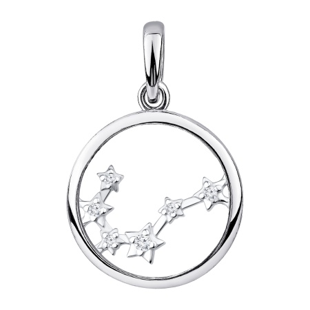 Купить подвеска из серебра с фианитами