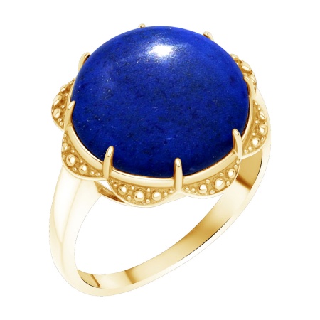 Купить кольцо из серебра с лазуритом в интернет-магазине KRASNOE