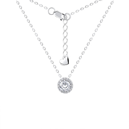 Колье из серебра с фианитами 8340201874л-3-45