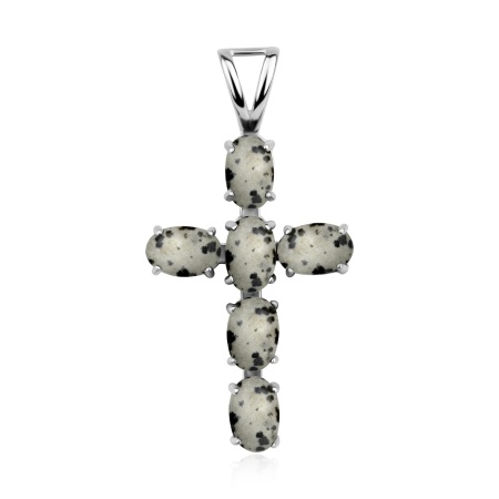 Подвеска из серебра с яшмой