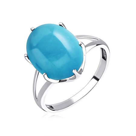 Кольцо из серебра с бирюзой со скидкой