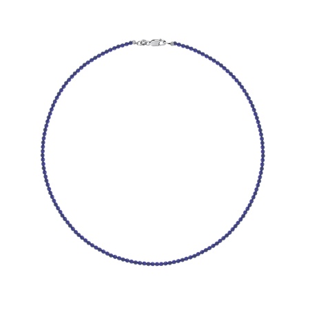 Бусы из серебра с лазуритами 8340476112-40