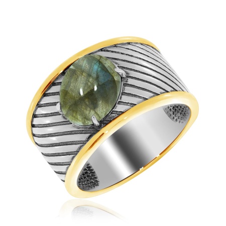 Купить кольцо из серебра с лабрадоритом в интернет-магазине KRASNOE Купить кольцо из серебра с лабрадоритом в интернет-магазине KRASNOE