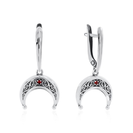 Серьги из серебра с ситаллами 2310881824-31 от KRASNOE, металл Серебро, вставка Ситалл