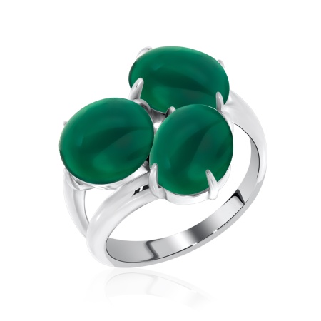 Купить кольцо из серебра с агатами в интернет-магазине KRASNOE