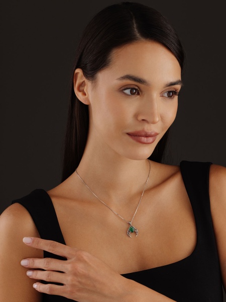 Купить подвеска из серебра с агатом