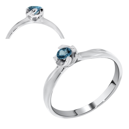 Купить кольцо из серебра с фианитом в интернет-магазине KRASNOE