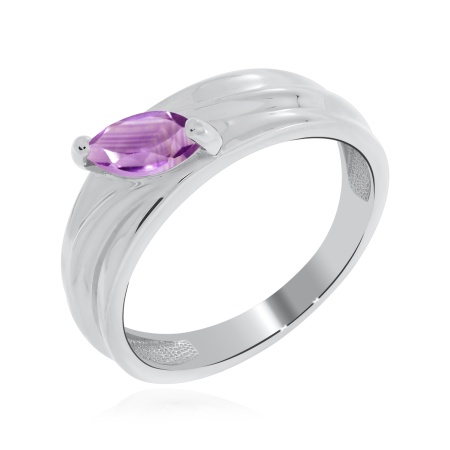 Купить кольцо из серебра с аметист в интернет-магазине KRASNOE