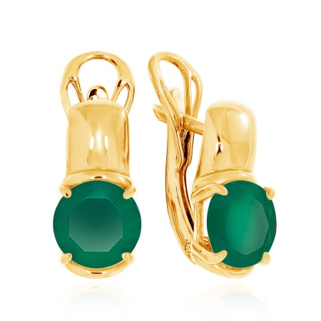 Серьги из серебра с агатами 2318391117-60 от KRASNOE, металл Серебро, вставка Агат