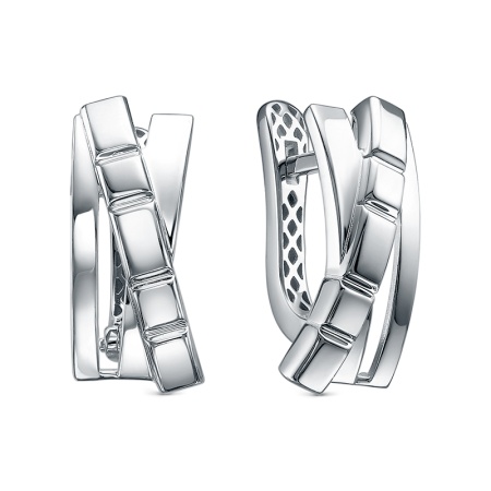 Серьги из серебра без вставок дс2202023р от KRASNOE, металл Серебро, вставка 