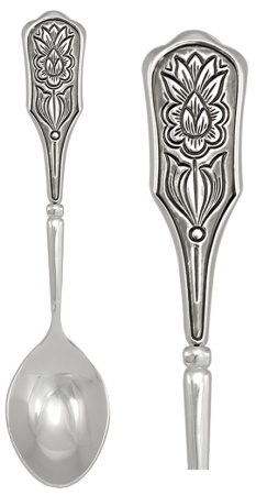 Ложка чайная из серебра без вставок