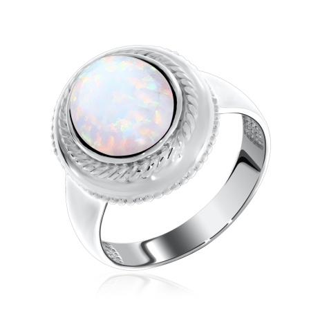 Купить кольцо из серебра с опалом в интернет-магазине KRASNOE