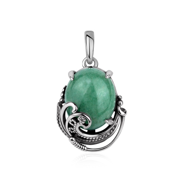 Купить подвеска из серебра с авантюрином