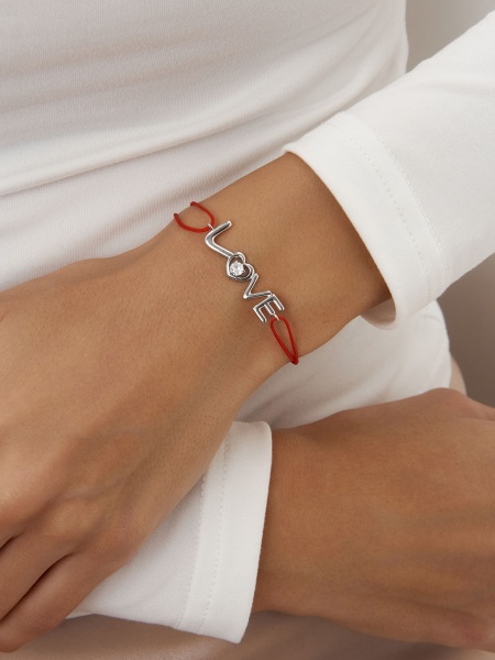 Купить браслет из серебра с фианитом