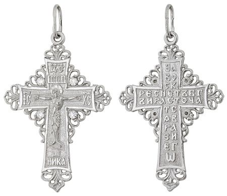 Подвеска из серебра с фианитом