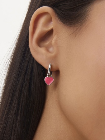 Серьги из серебра с эмалью 2364405417-37 от KRASNOE, металл Серебро, вставка Без вставок