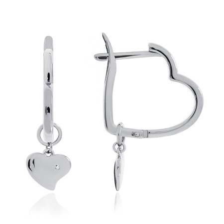 Серьги из серебра с фианитами 2340201894-2 от KRASNOE, металл Серебро, вставка Фианит