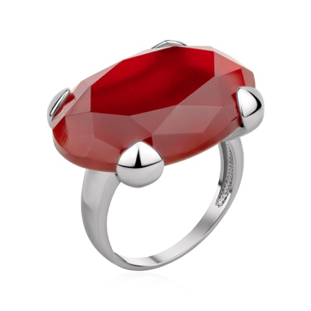 Купить кольцо из серебра с агатом в интернет-магазине KRASNOE