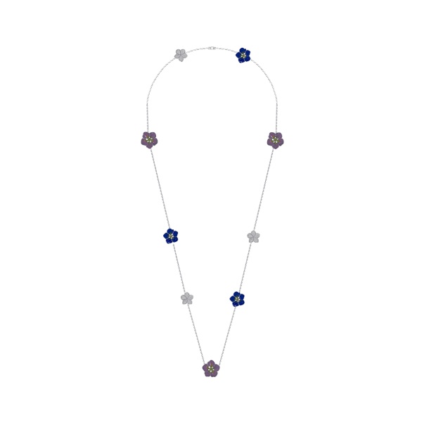 Колье из серебра с эмалью со скидкой