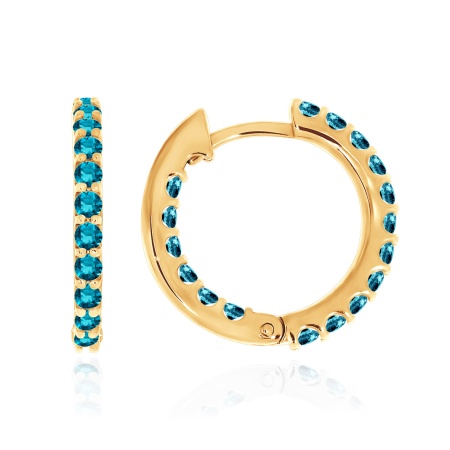 Серьги из серебра с топазом со скидкой