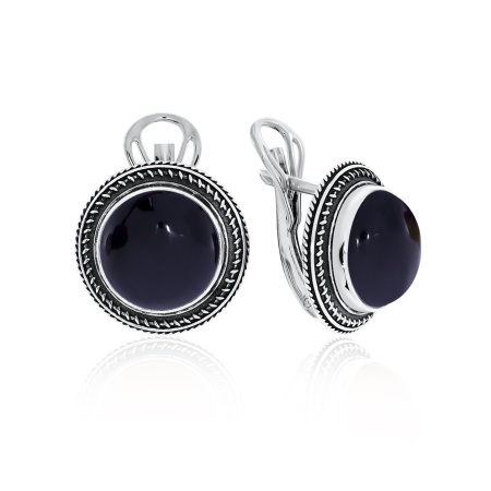 Серьги из серебра с агатами 2310390954-20 от KRASNOE, металл Серебро, вставка Агат