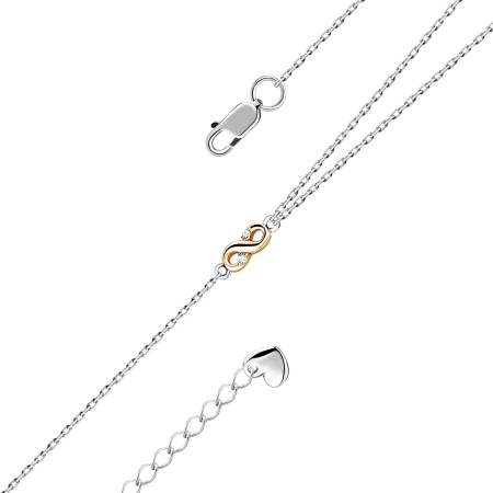 Купить браслет из серебра с фианитами