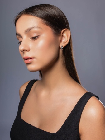 Серьги из серебра без вставок