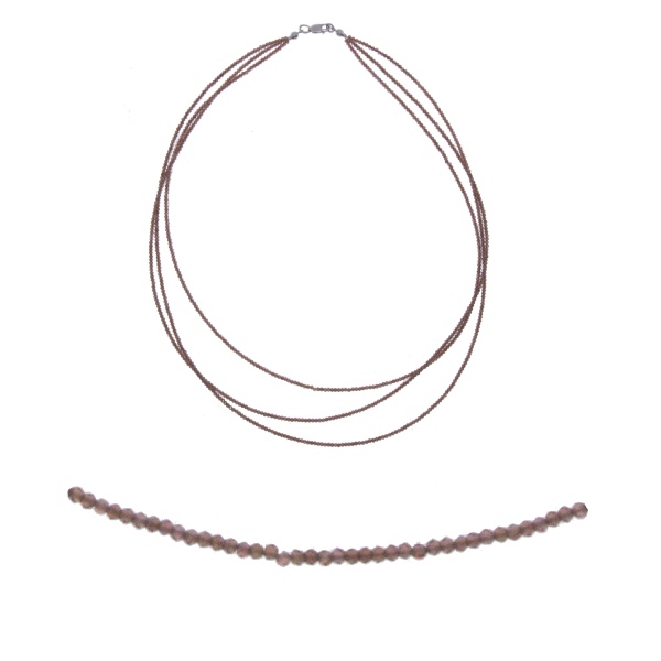 Колье из серебра с гранатами 8340156065-45