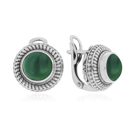 Серьги из серебра с агатами 2310391526-60 от KRASNOE, металл Серебро, вставка Агат