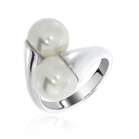 Купить кольцо из серебра с жемчугом в интернет-магазине KRASNOE