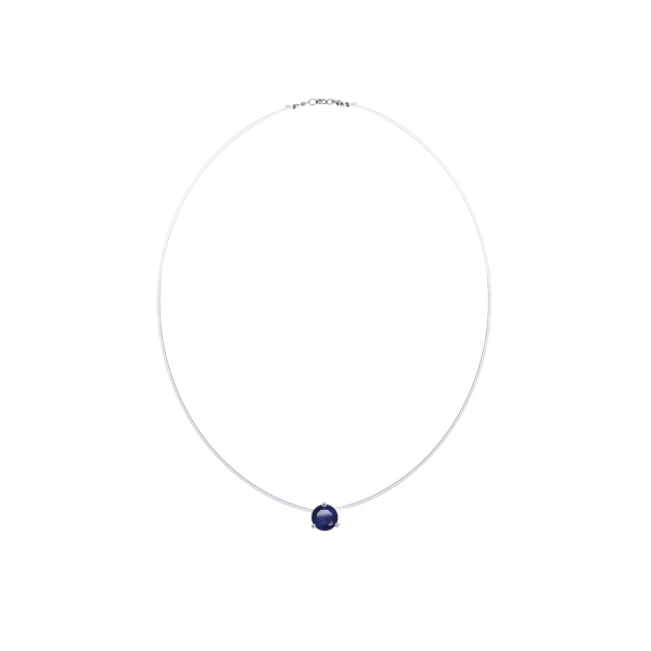 Колье из серебра с ситаллом