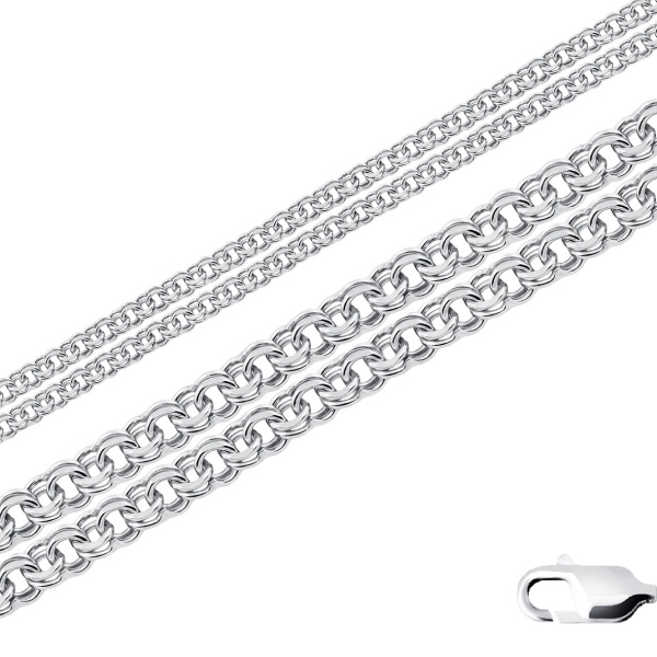 Цепь из серебра без вставок