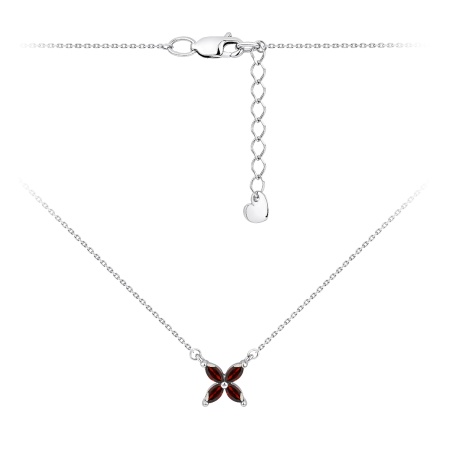 Колье из серебра с фианитом