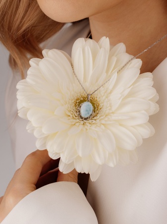 Купить подвески  из серебра с ларимаром