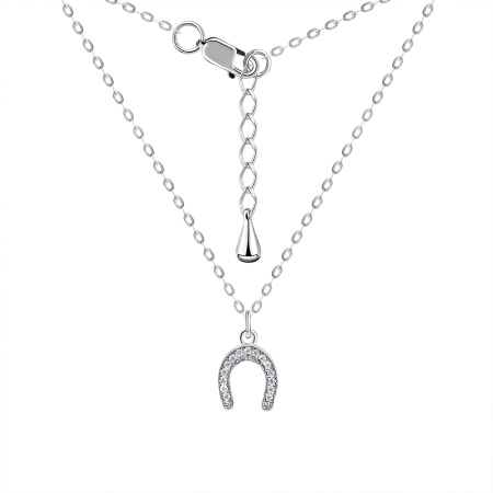 Колье из серебра с фианитами