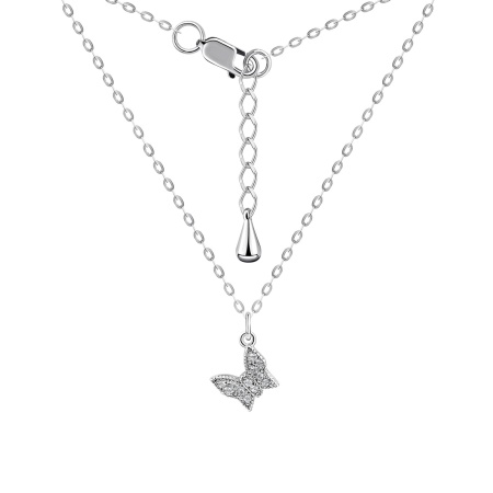 Колье из серебра с фианитами