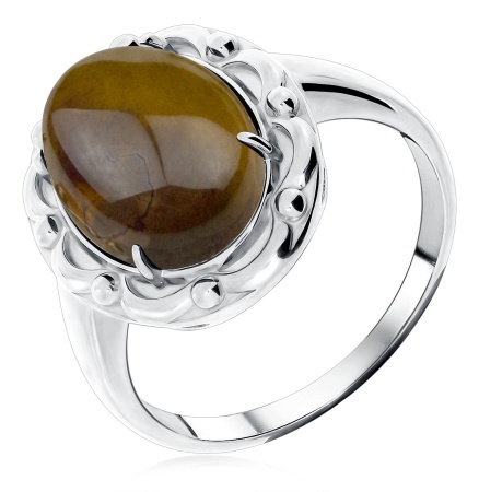 Купить кольцо из серебра с яшмой в интернет-магазине KRASNOE