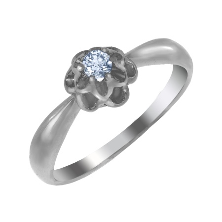 Купить кольцо из серебра с фианитами в интернет-магазине KRASNOE