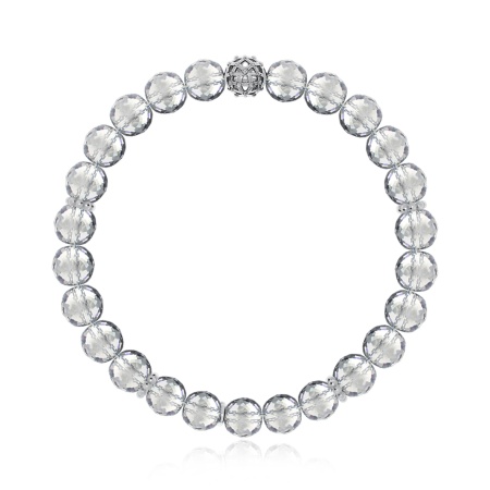 Купить браслет из серебра с хрусталём