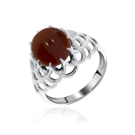 Купить кольцо из серебра с агатом в интернет-магазине KRASNOE