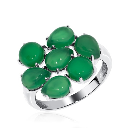 Купить кольцо из серебра с агатами в интернет-магазине KRASNOE