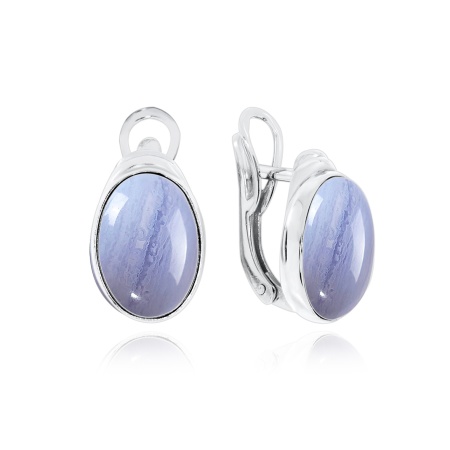 Серьги из серебра с агатами 2340391826-84 от KRASNOE, металл Серебро, вставка Агат