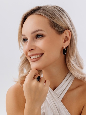 Купить кольцо из серебра с агатом в интернет-магазине KRASNOE