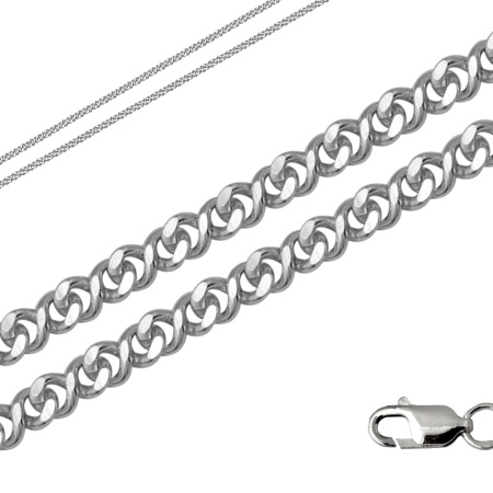 Цепь из серебра без вставок