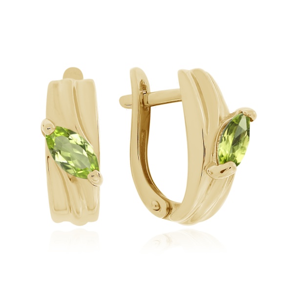 Серьги из серебра с хризолитами в ювелирном интернет-магазине Серьги из серебра с хризолитами в ювелирном интернет-магазине